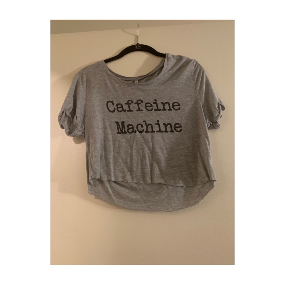 “Caffeine Machine” crop top